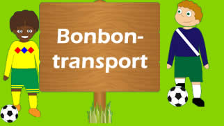 Fu�balltraining - Bonbontransport - Torschuss