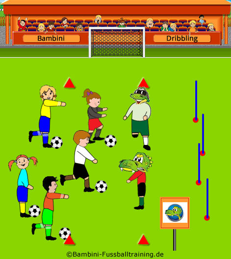 Bambini - Dribbling Fußballtraining